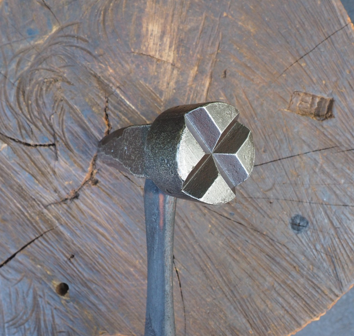4PT STAR HAMMER 5LB ROCK DRILL BIT SHARPENING BLACKSMITH COAL MINE ANVIL RR