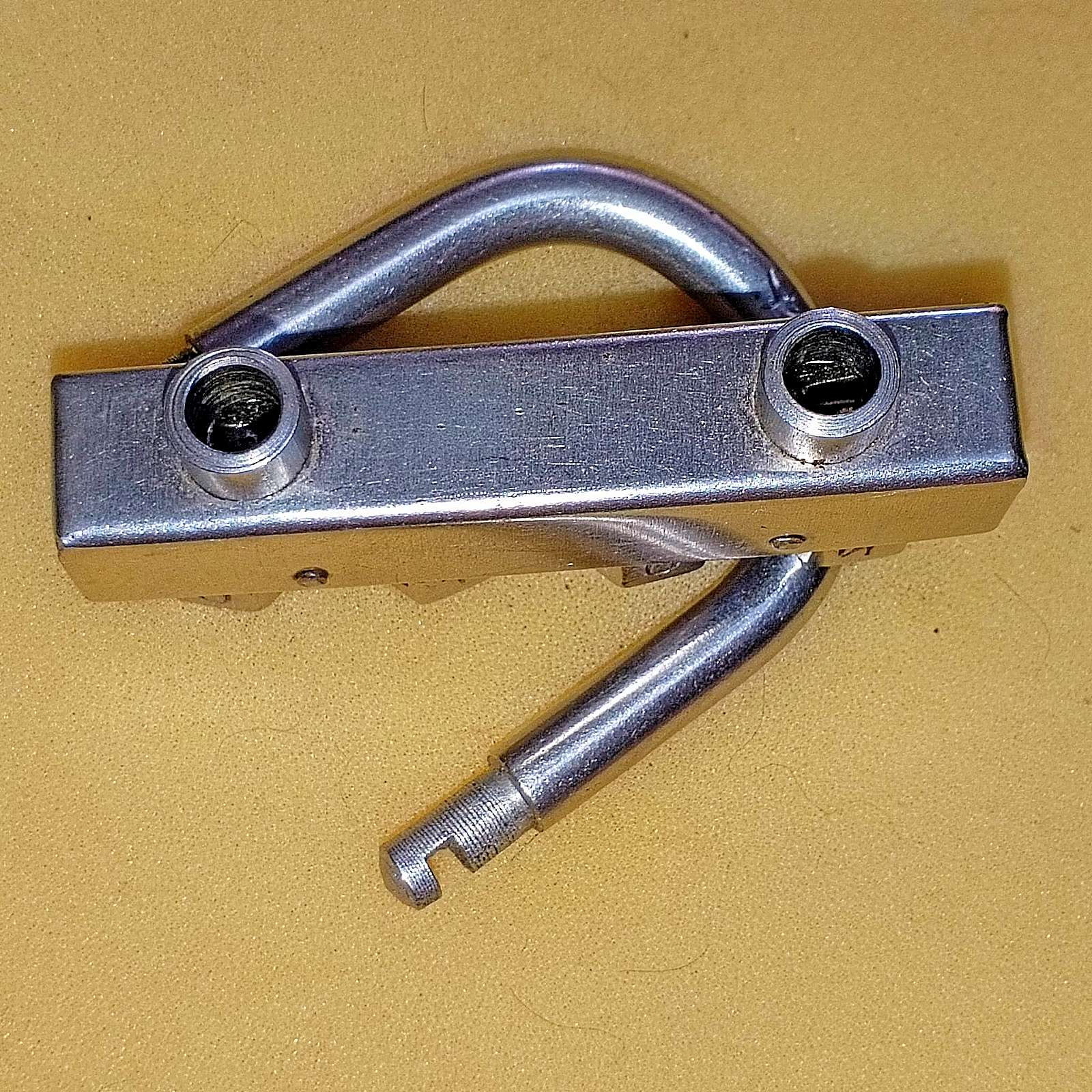 Vintage USSR Padlock with 4 Code Combination RUSSIAN LETTERS on the turn handle