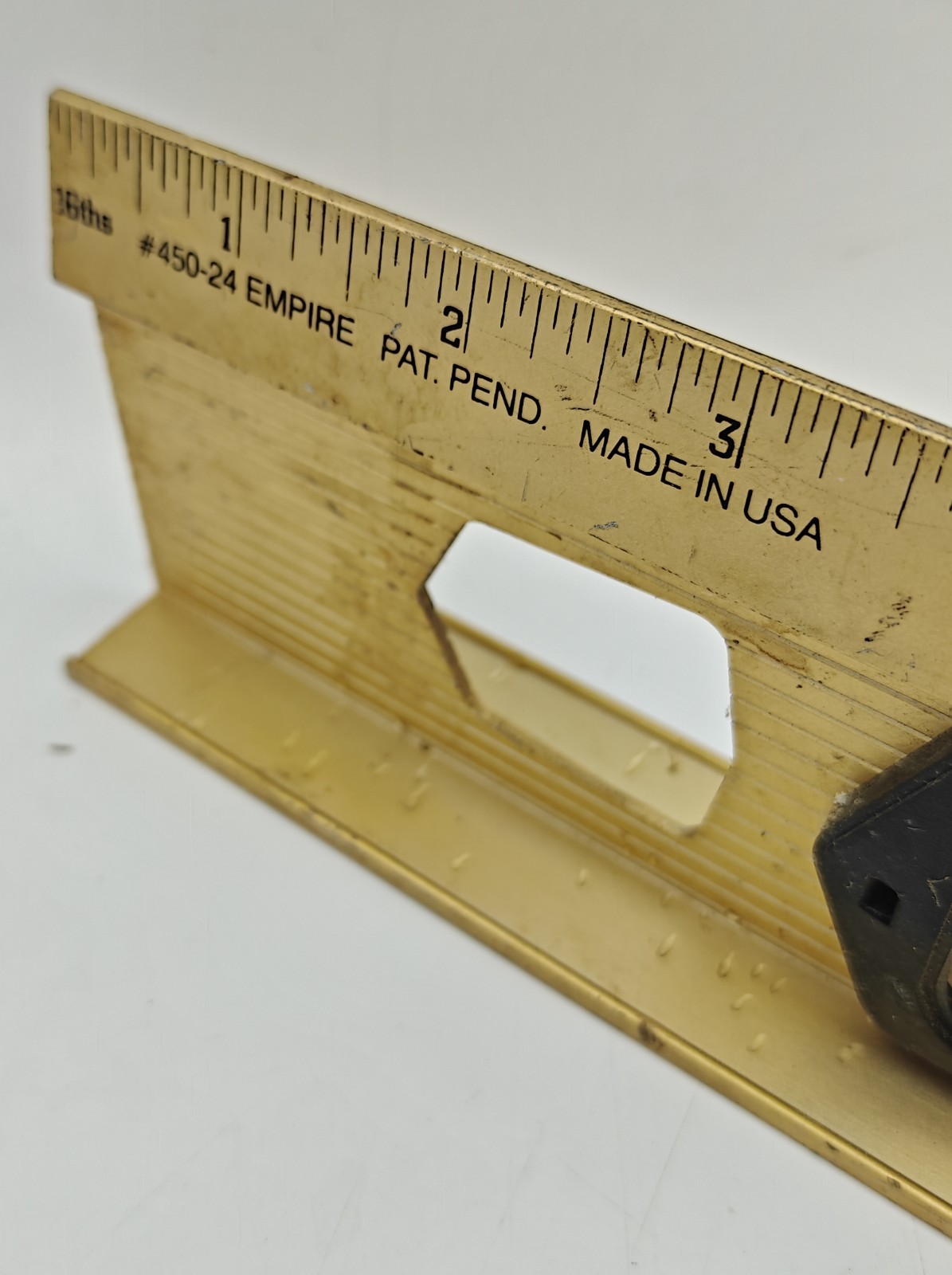 24” Gold Anodized VINTAGE Aluminum Empire Speed Level 450-24 2 Foot USA