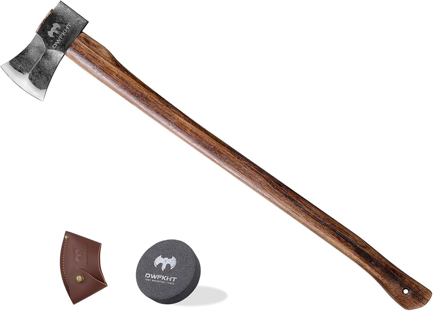 35.5″ Splitting Axe, Wood Splitting Axe for Medium to Large Size Logs, 1065 High