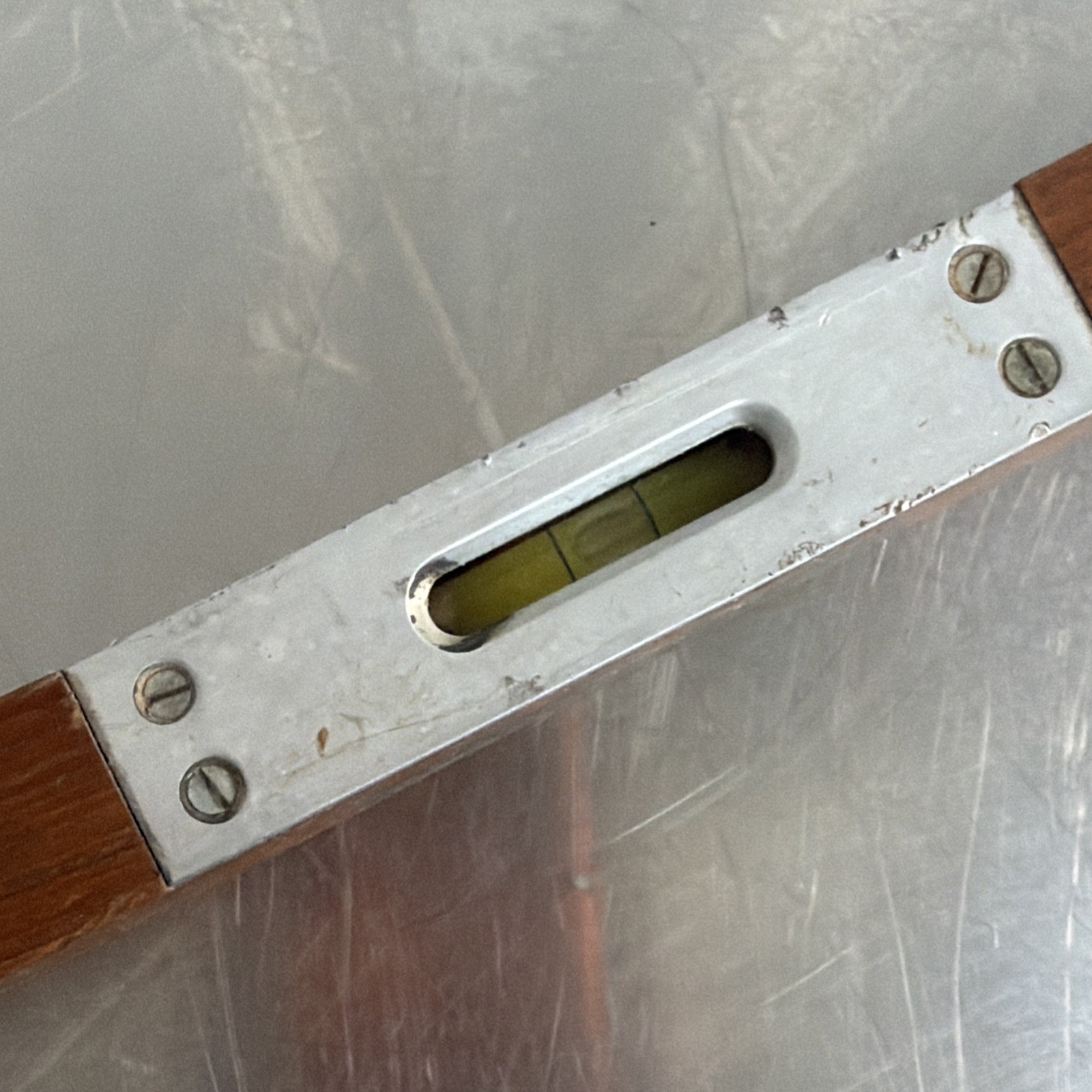 Vintage Jack Spirit Level Teak Wood Jumbo 3ft Made In Denmark Mid Century Tool