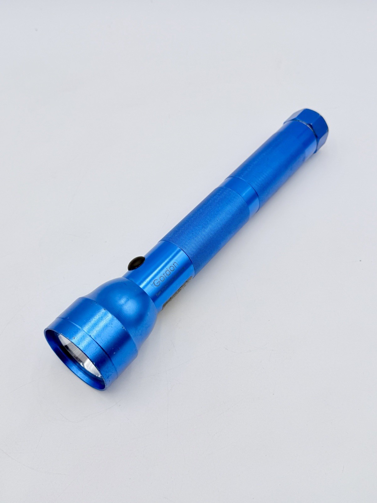 Vintage Gordon Blue Flashlight Incandescent 3D Cell 12” Mag Lite Style Works