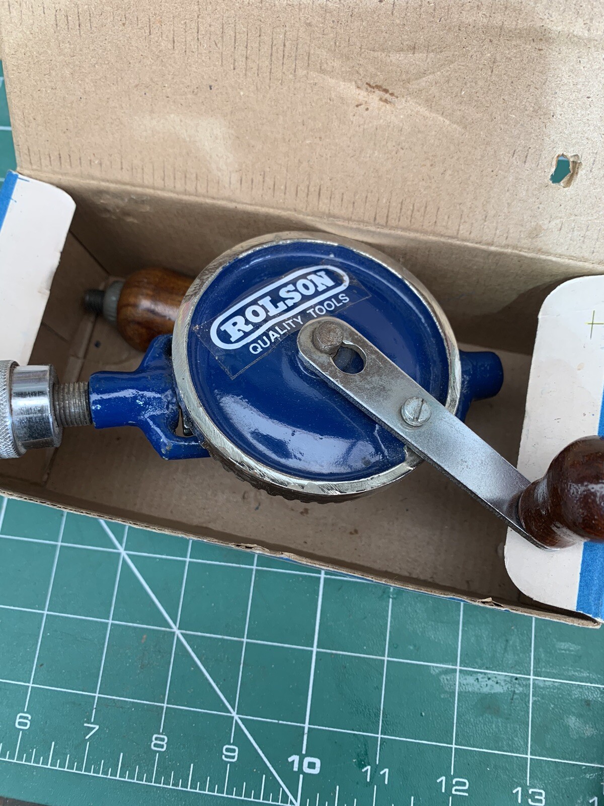 Vintage rolson handyman hand drill boxed
