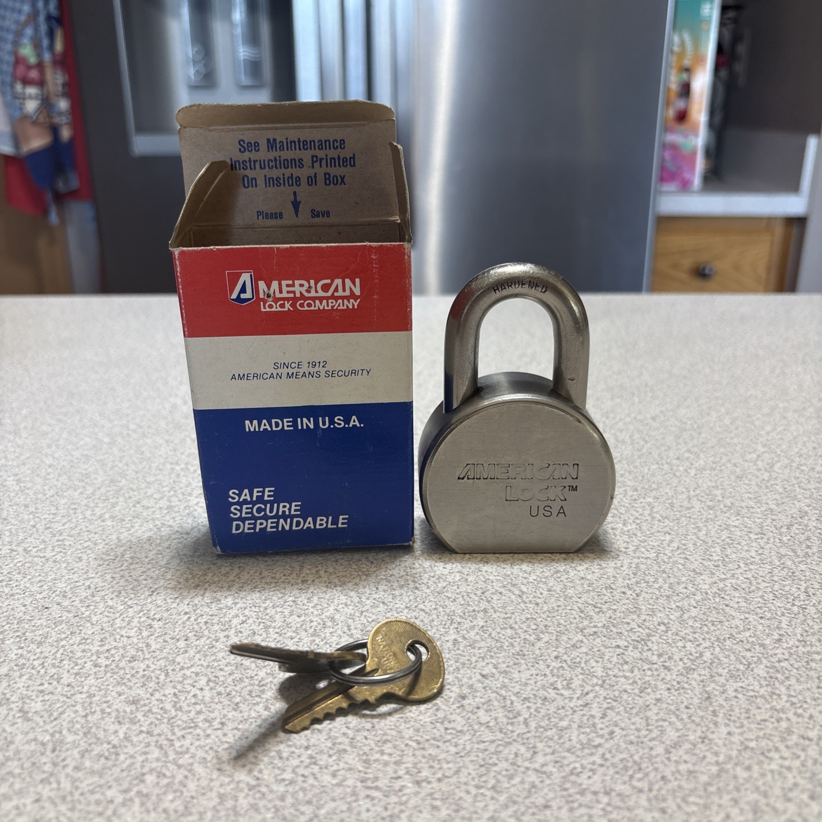 PAIR Vintage 2″.5 American Lock Company Hardened Pad Lock Series #700