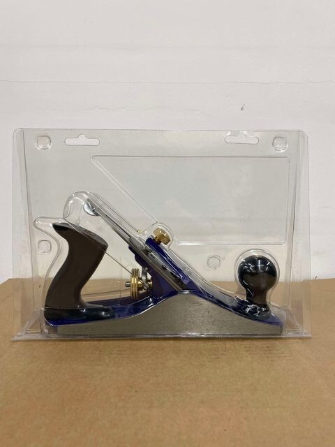 Record No. 04 Woodworking Planing Tool – Electric Blue/Chrome Body