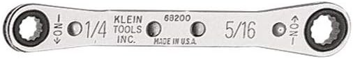 68200 Ratcheting Box Wrench Made in USA 1/4-Inch x 5/16-Inch with Reverse and