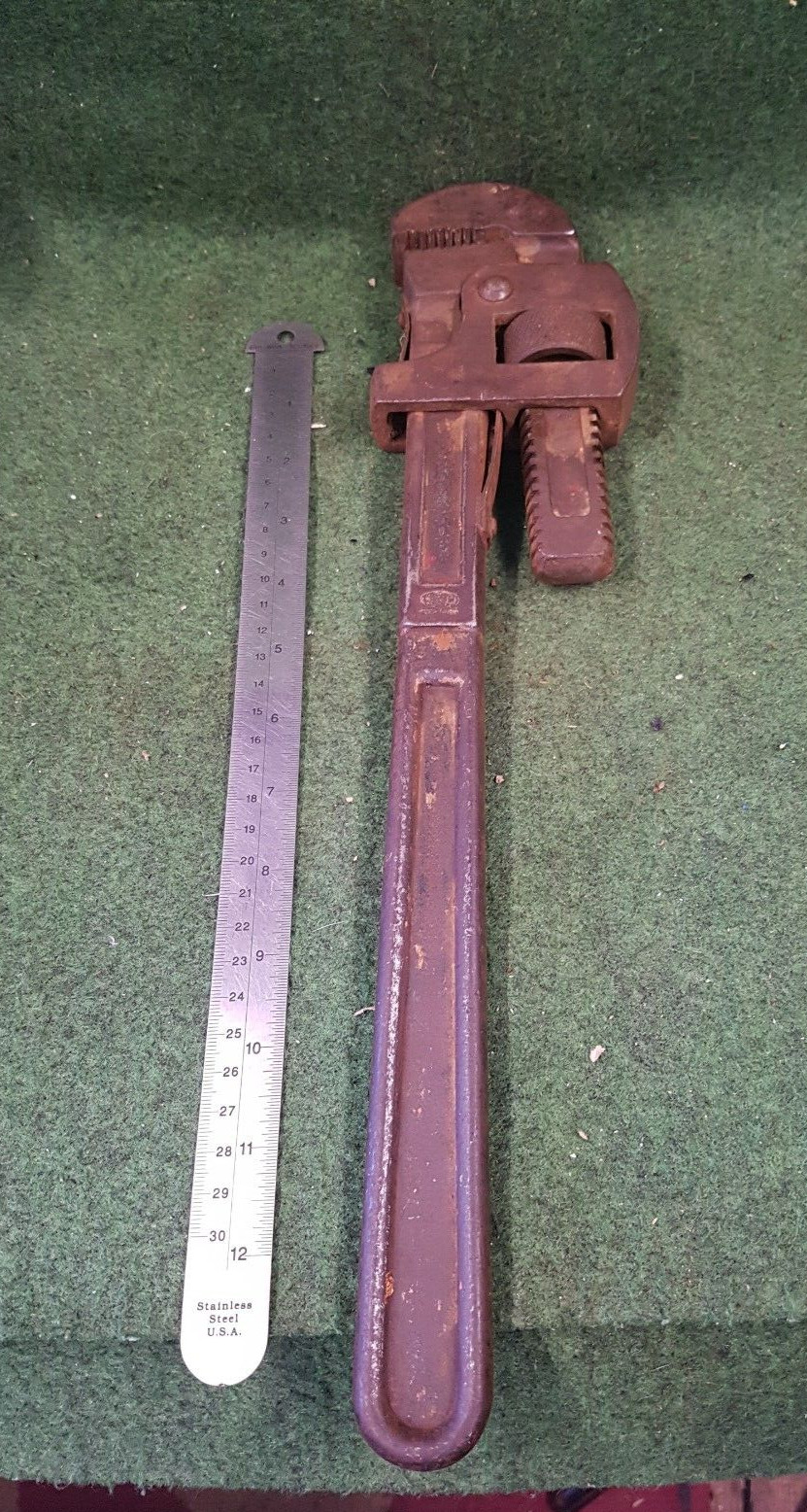 Vintage 18″ Inch Pipe Wrench Stillson Rigid ? USA Or Other