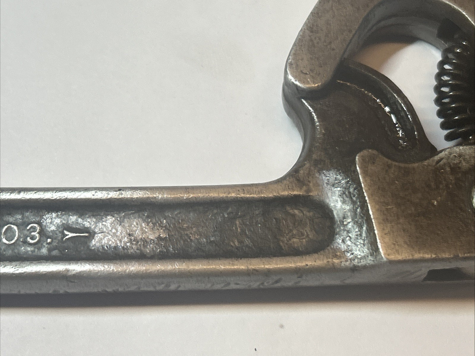 Vintage Bullard Adjustable Wrench Pat. Oct. 27 1903 – Excellent Patina