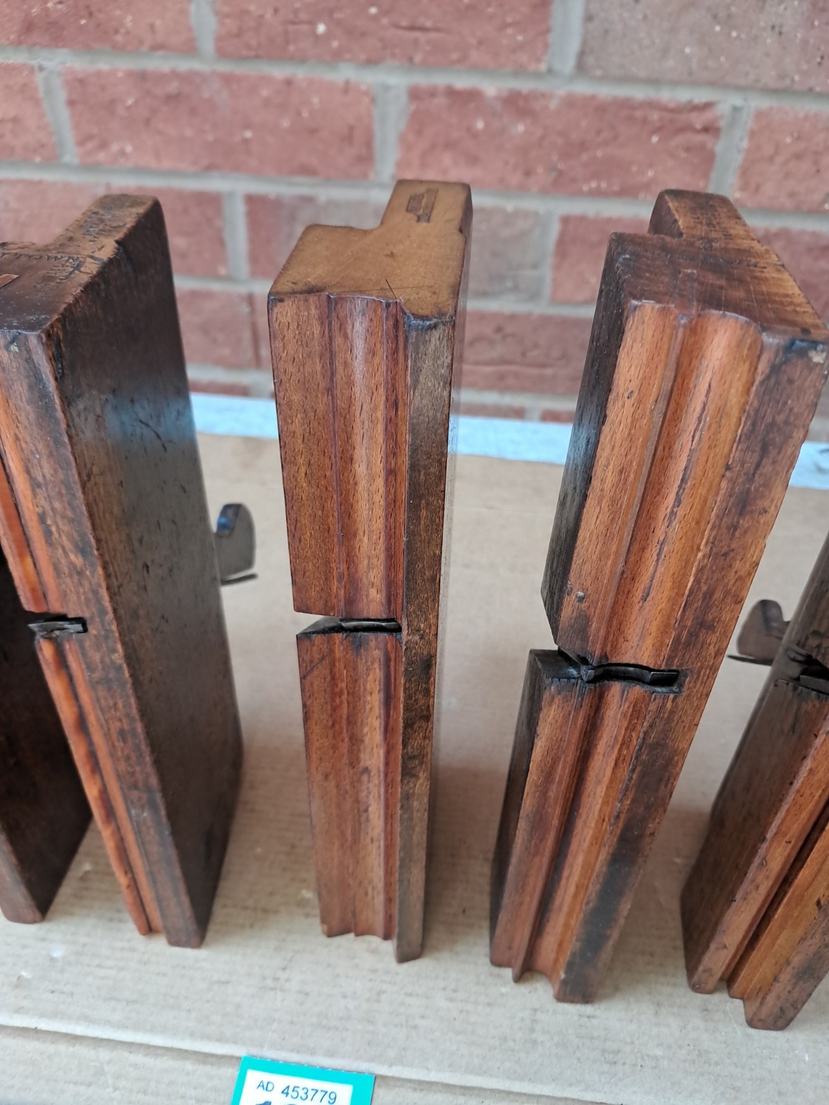 5 Pieces Vintage Complex Type Moulding Planes by Varvill of York Good Condition