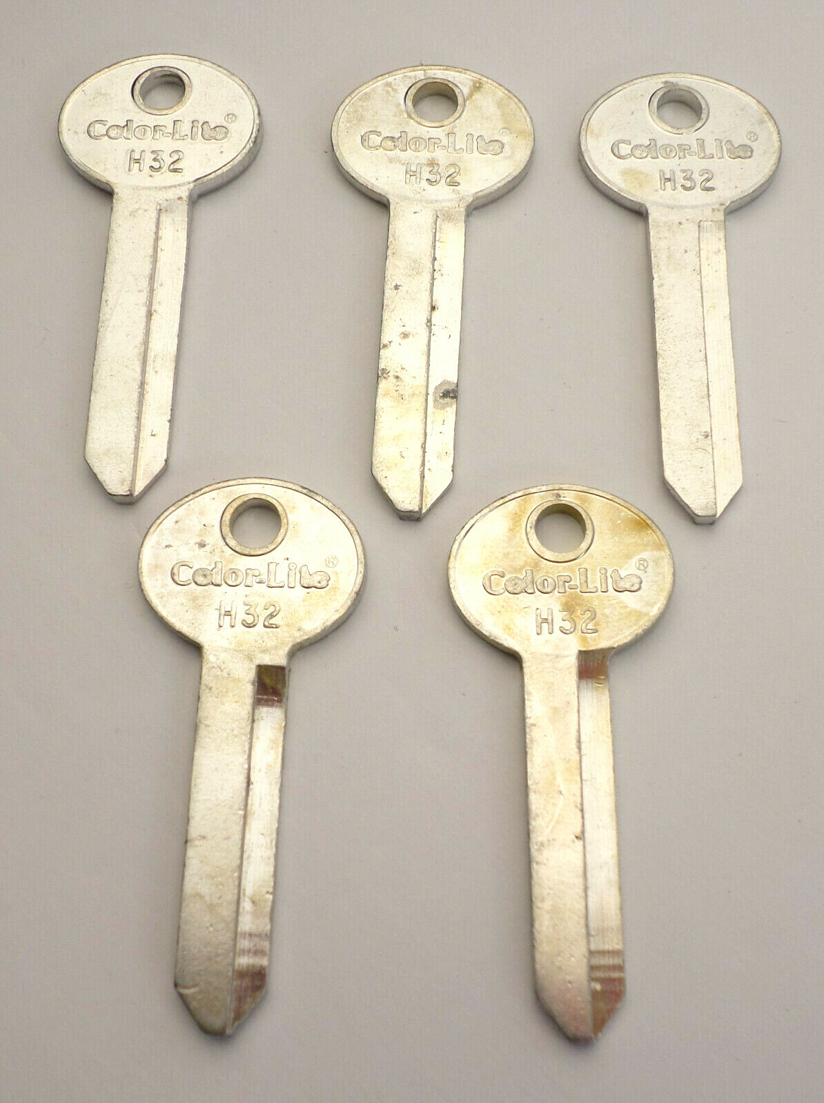 5-pcs H32 For Ford Lincoln Mercury Cole Anodized Aluminum Uncut Key Blanks