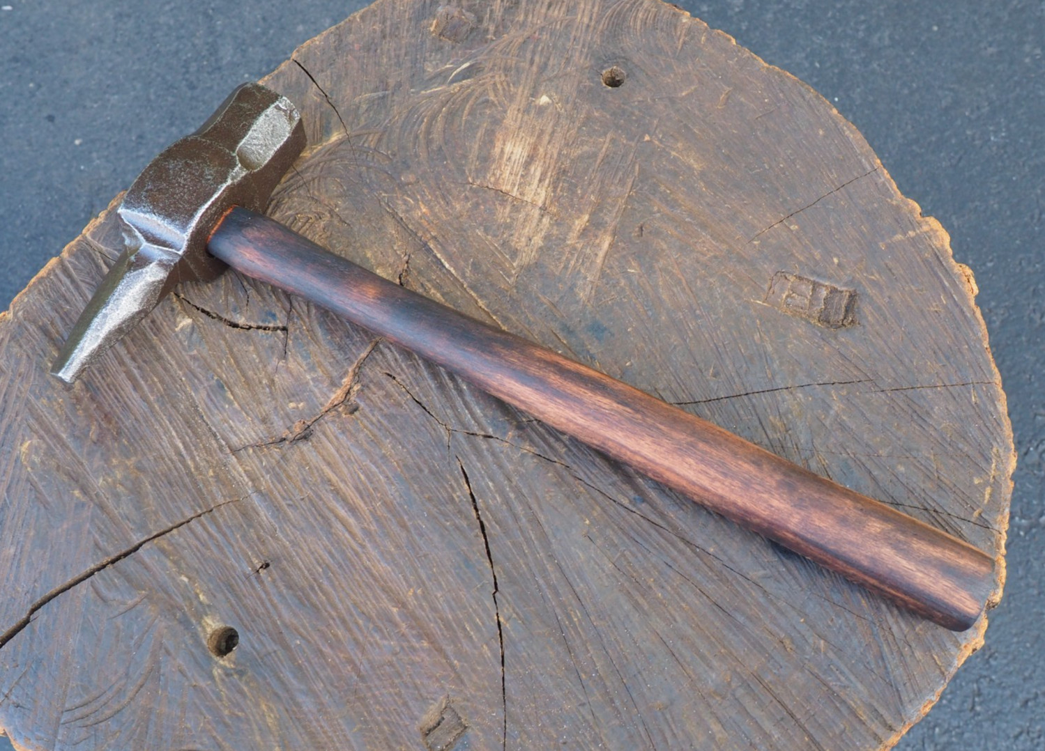 EXC 3.5LB HAMMER HANDLE “TOMAHAWK” EYE DRIFT PUNCH TOOL BLACKSMITH ANVIL VINTAGE