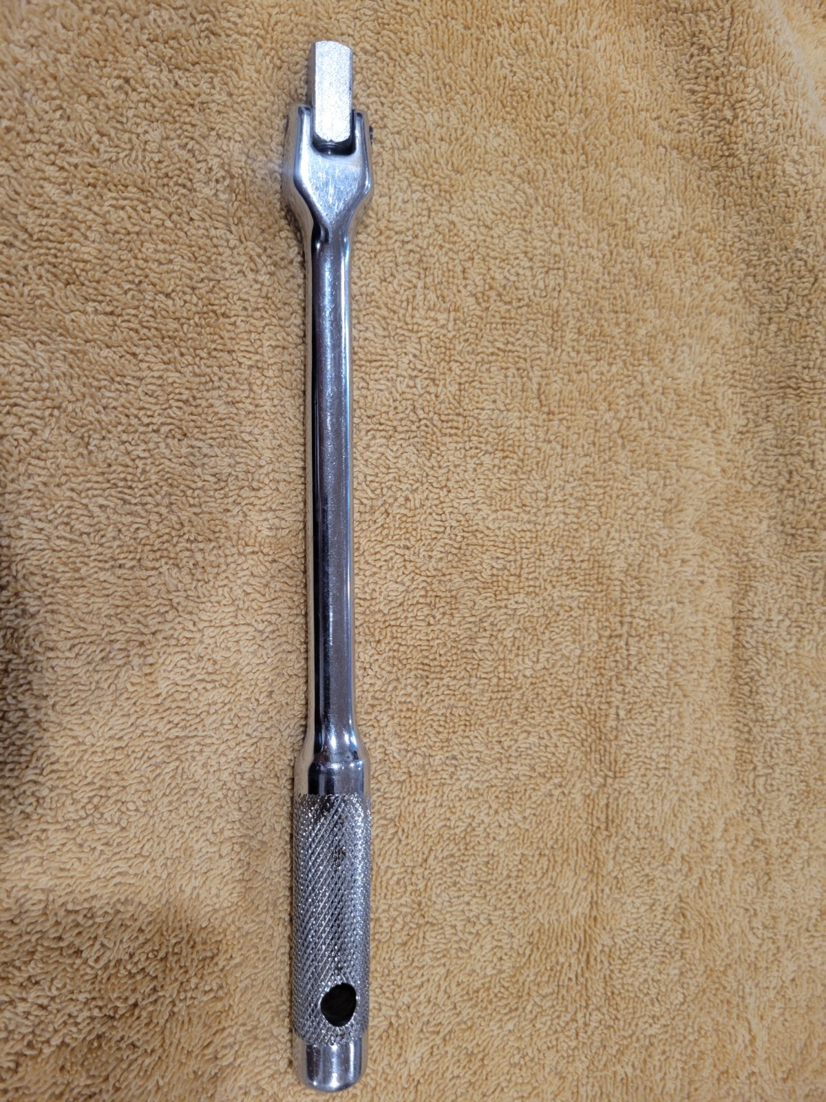 VTG.INDESTRO SUPER 3/8 DRIVE BREAKER BAR #2781 KNURLED HANDLE GREAT CONDITION
