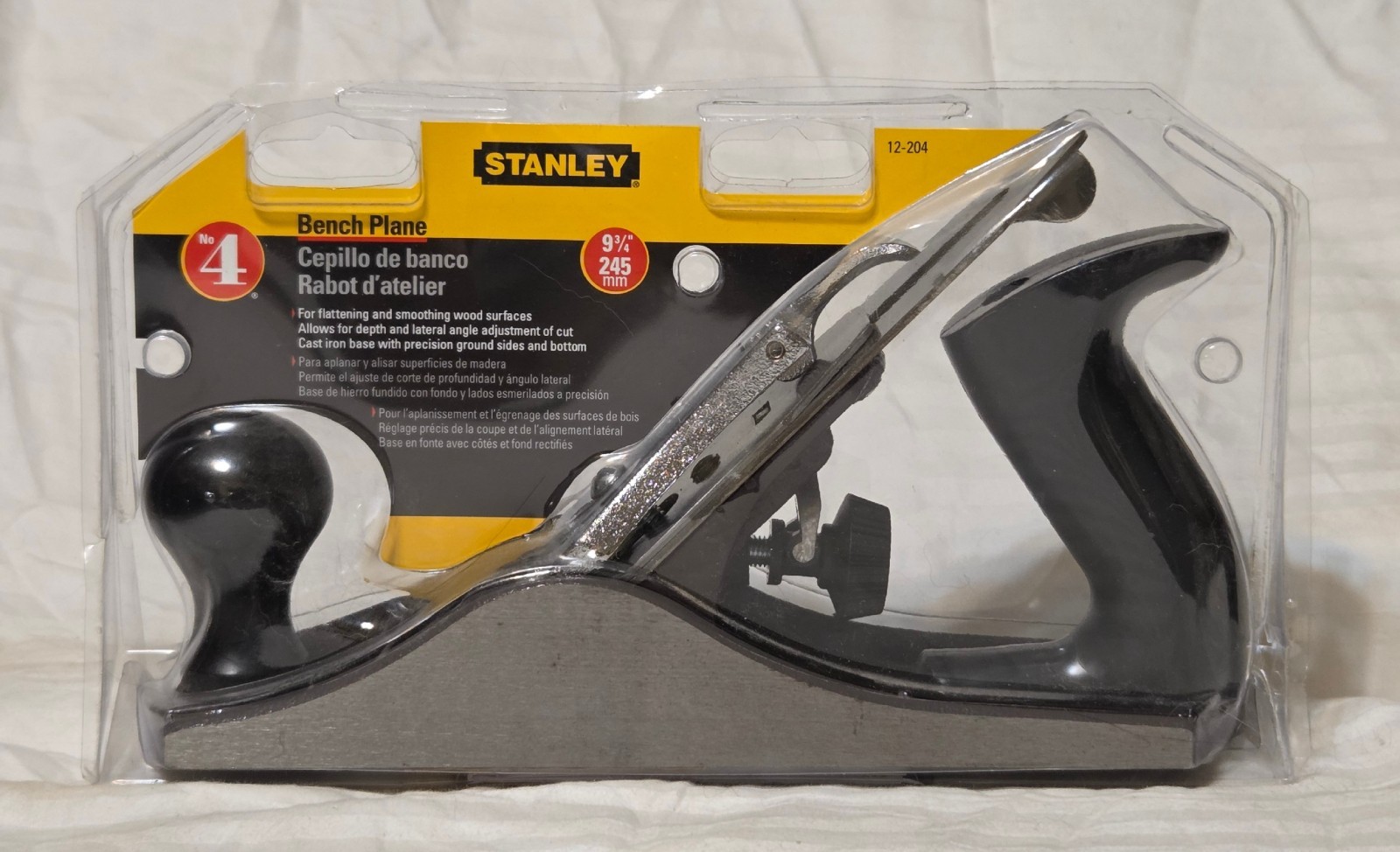 Brand New Stanley #4 – Smooth Base 9 3/4″ Bench Plane 12-204