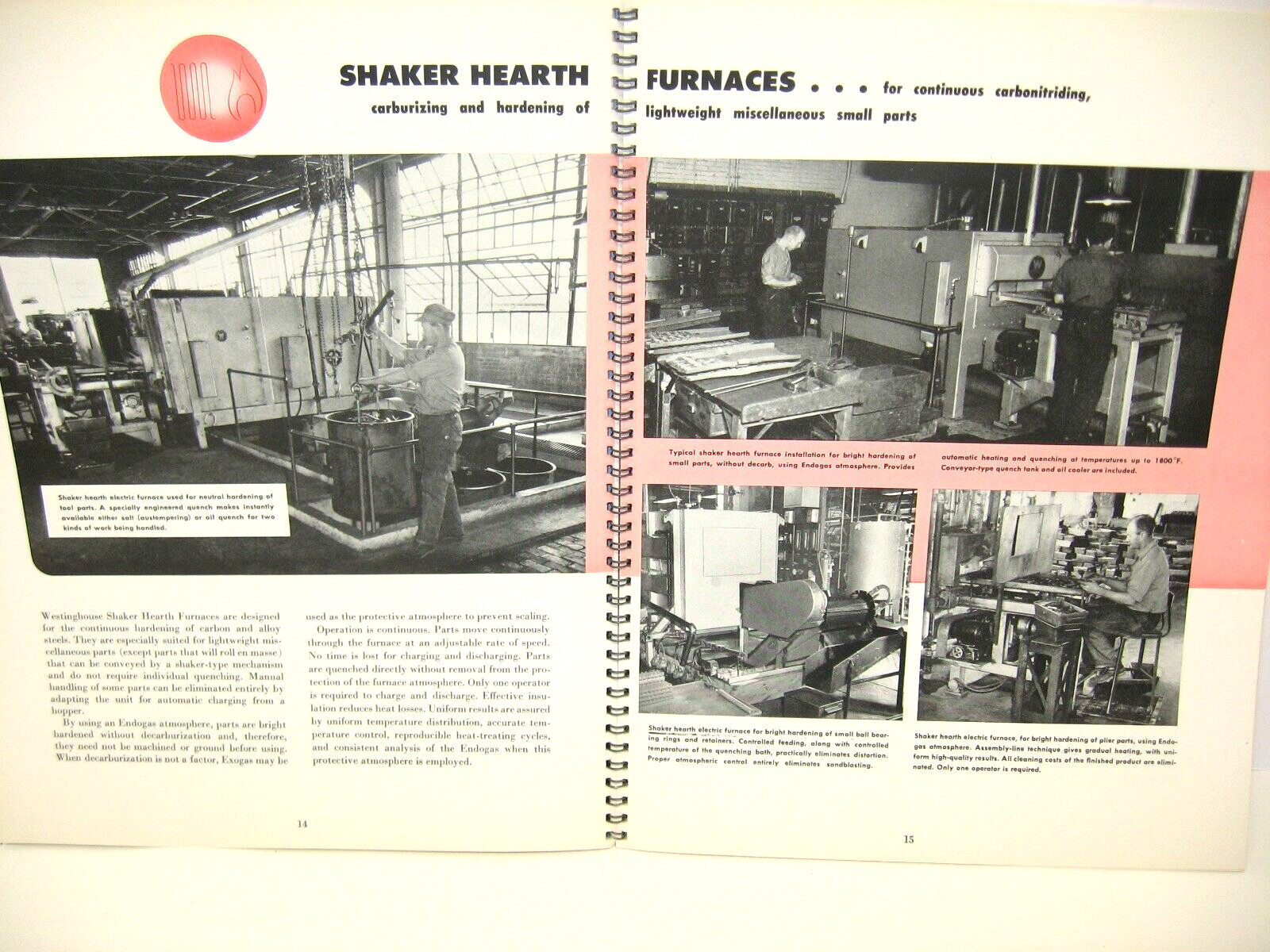 1940/50s Westinghouse Heat-Treating Atmosheres and Furnaces Technical Bulletins