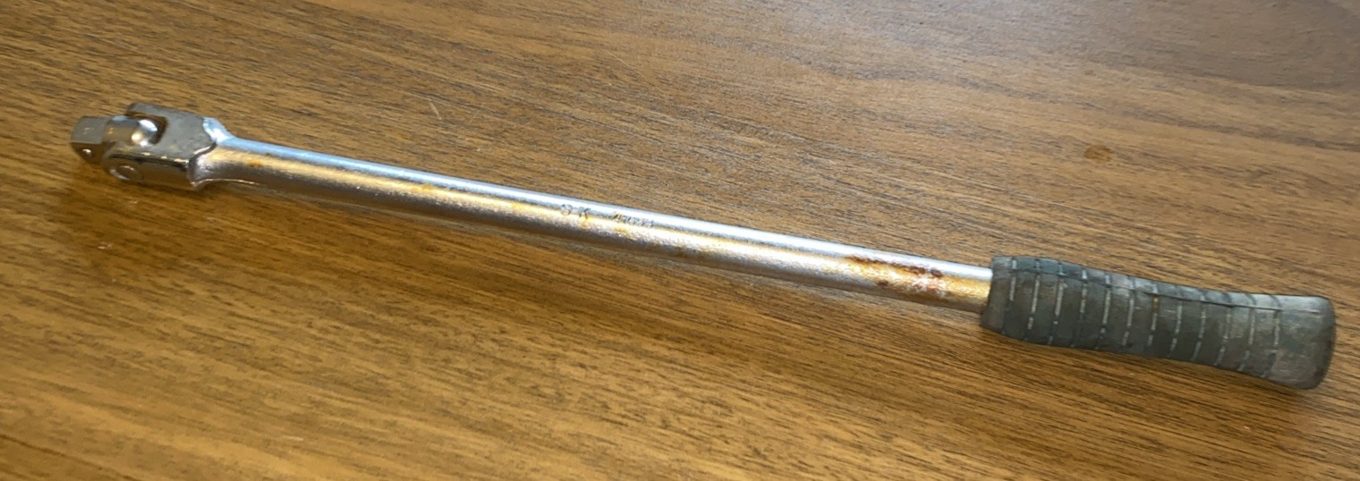 Vintage S-K Tools 41653 17″ Flex Head Breaker Bar 1/2″ Drive SK WAYNE USA
