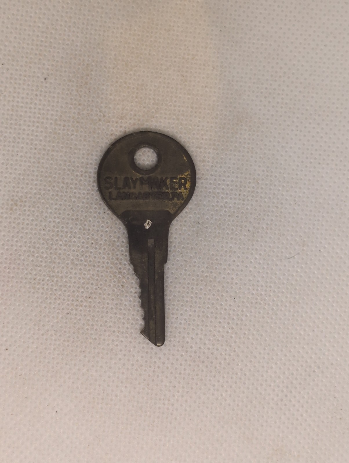 Vintage Slaymaker padlock key P836