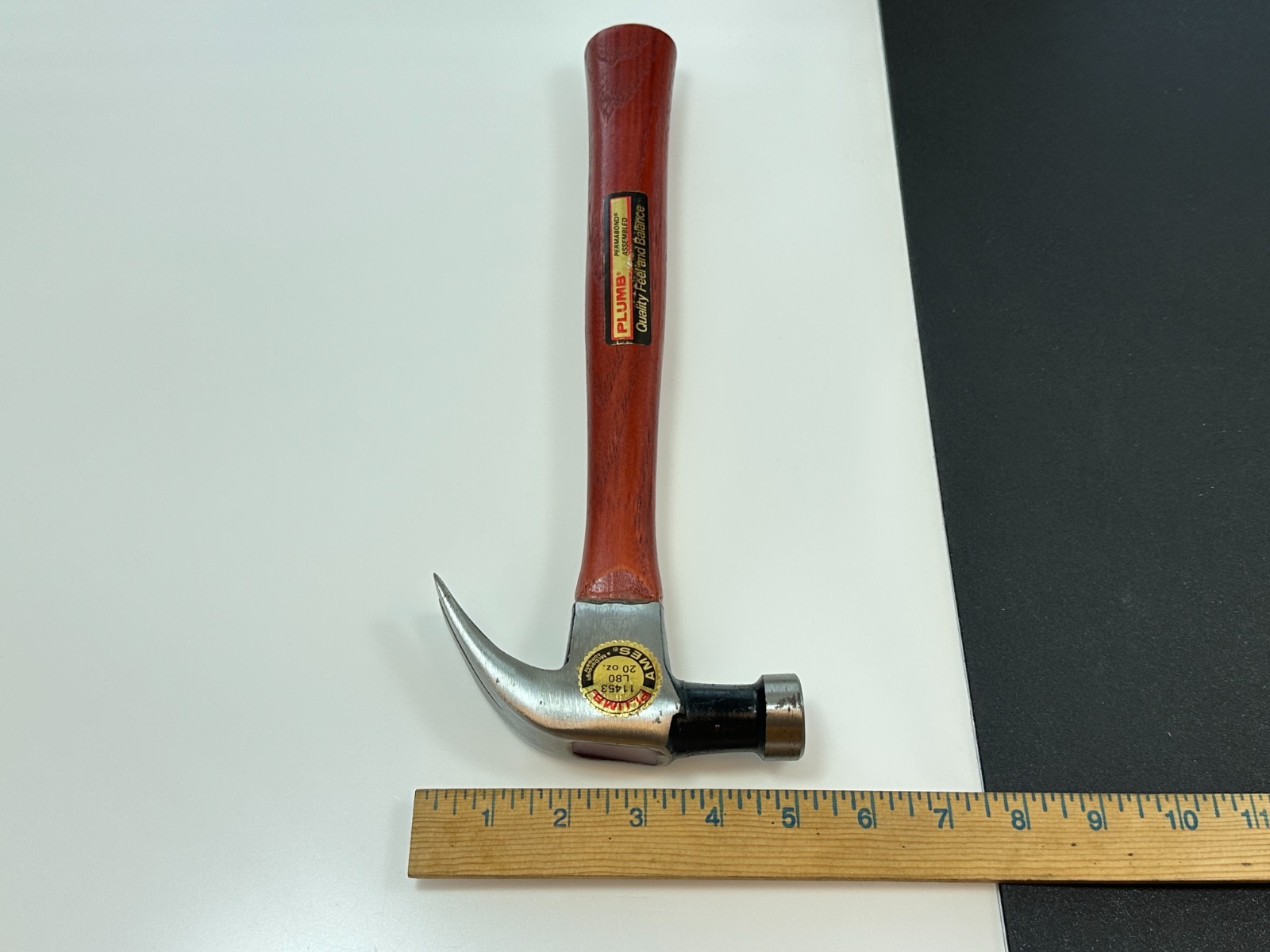 🇺🇸 PLUMB Tools USA 11453 20oz. AMES Framing Permabond Claw Hammer, NOS NEW