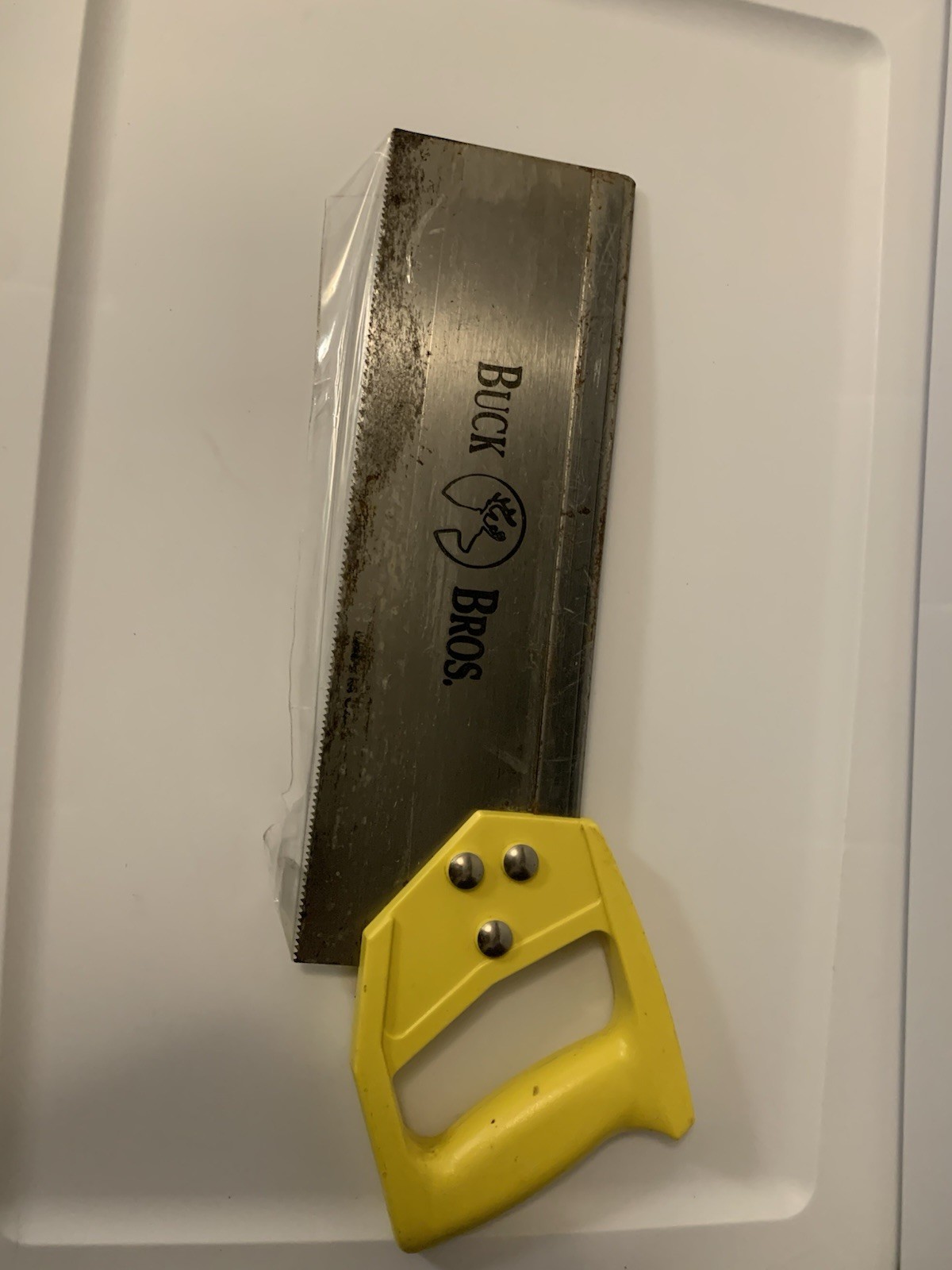 Back Saw, BUCK Vtg. Back Saw, 14″ Long Blade, 16 points per inch, 5/32″ Wide Rib