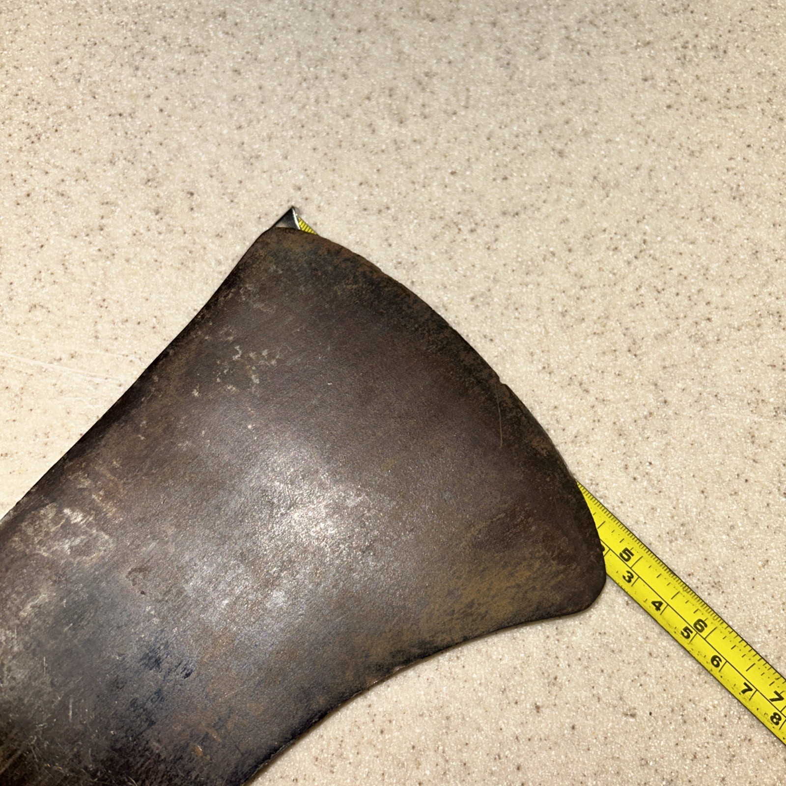 Vintage 3-1/2 lb Double Bit Ribbed Eye Axe Head Unmarked