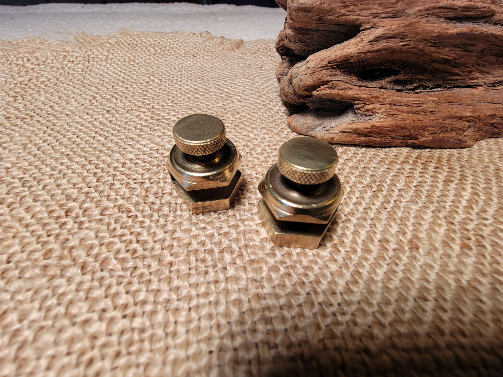2 Vintage GENERAL HARDWARE MFG Co. Square Locks Gauge Clamps