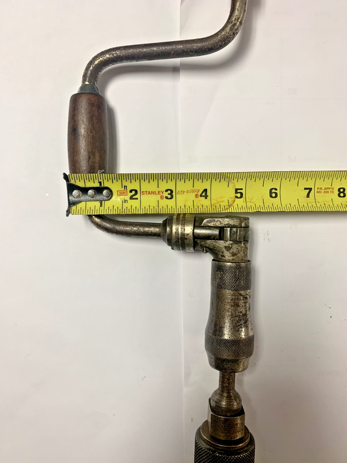 Vintage Miller Falls Hand Drill No. 323 with Jacobs Drill Co. Chuck No. 2a