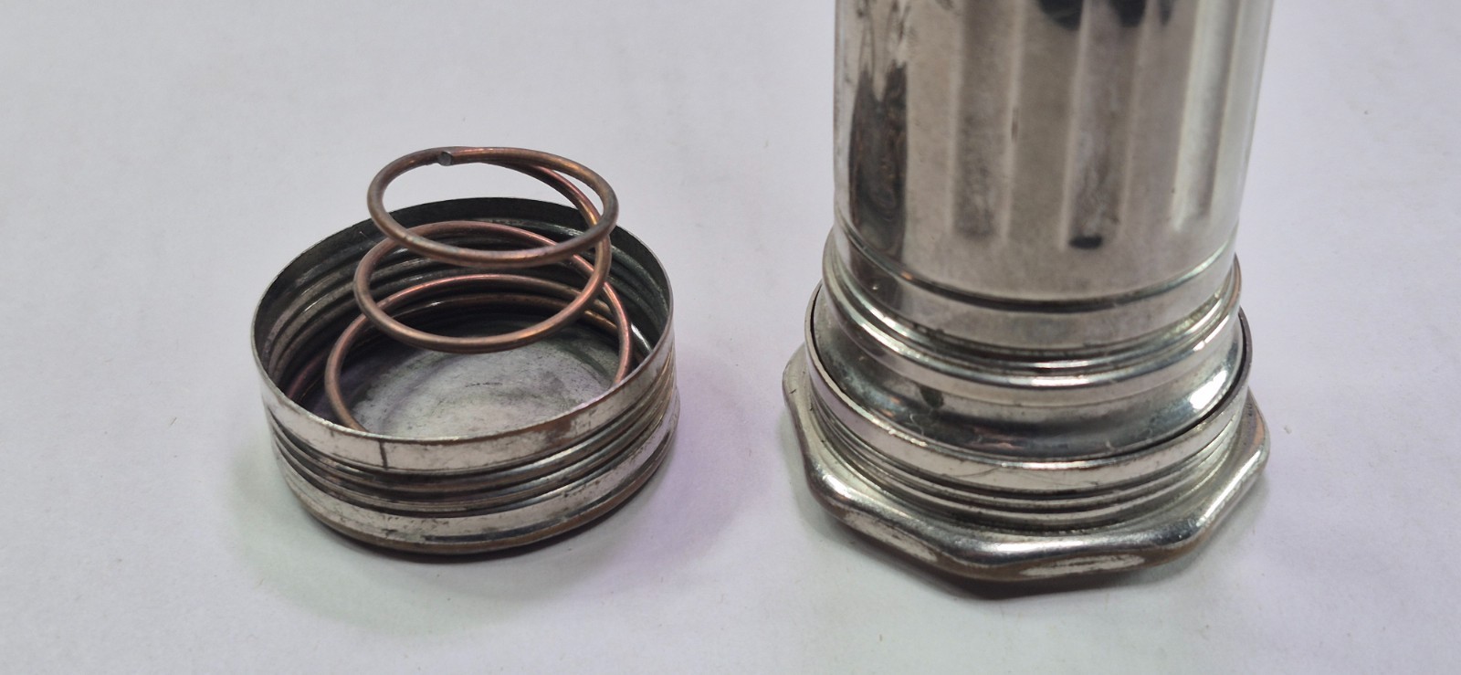 Vintage Metal Flashlight Collectible Silver Tone Classic Metal Design – Untested