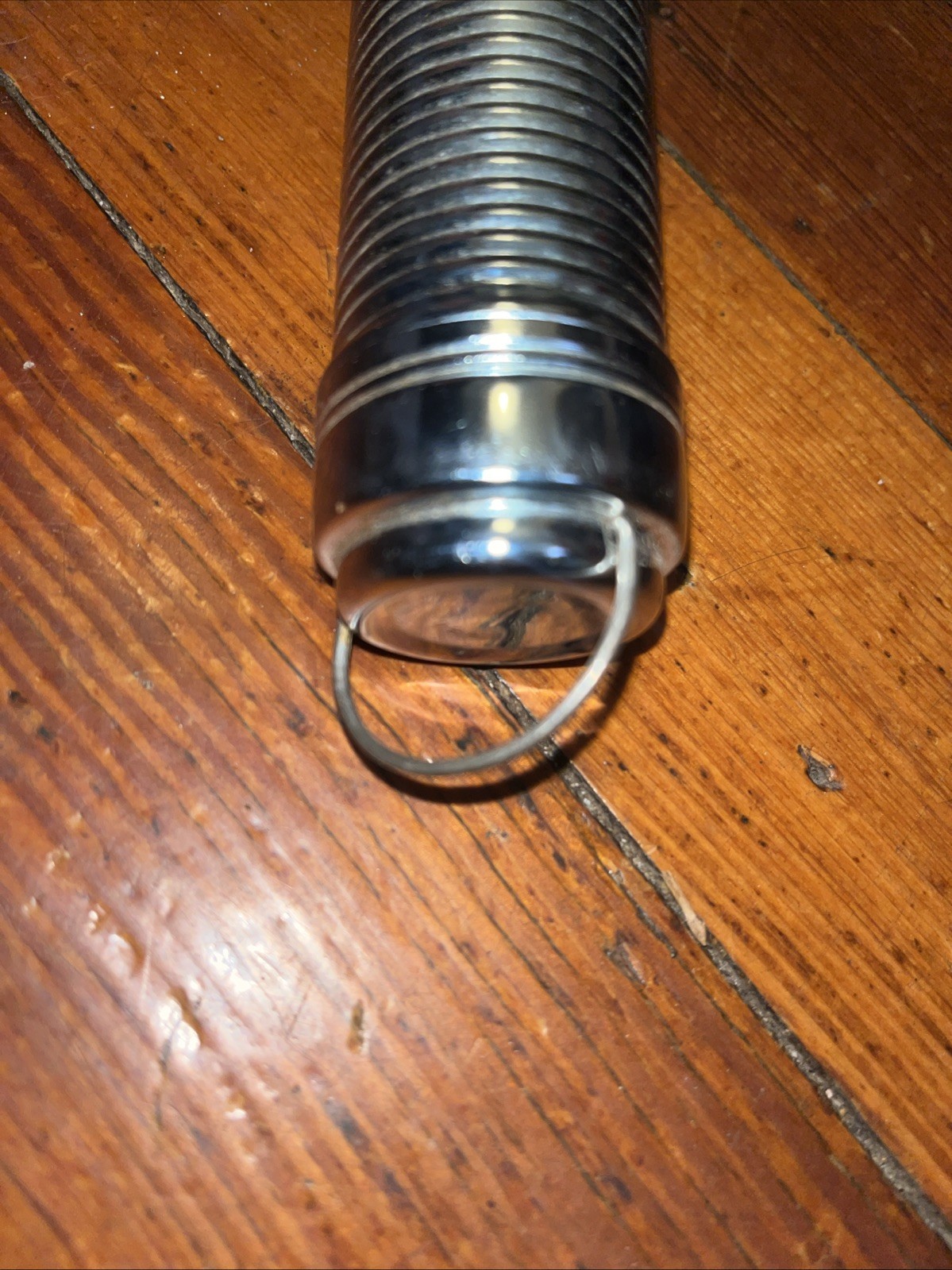 BRIGHT STAR Large 15″ FLASHLIGHT CHROME 1960s D BATTery WATCHMANS BrightSTAR