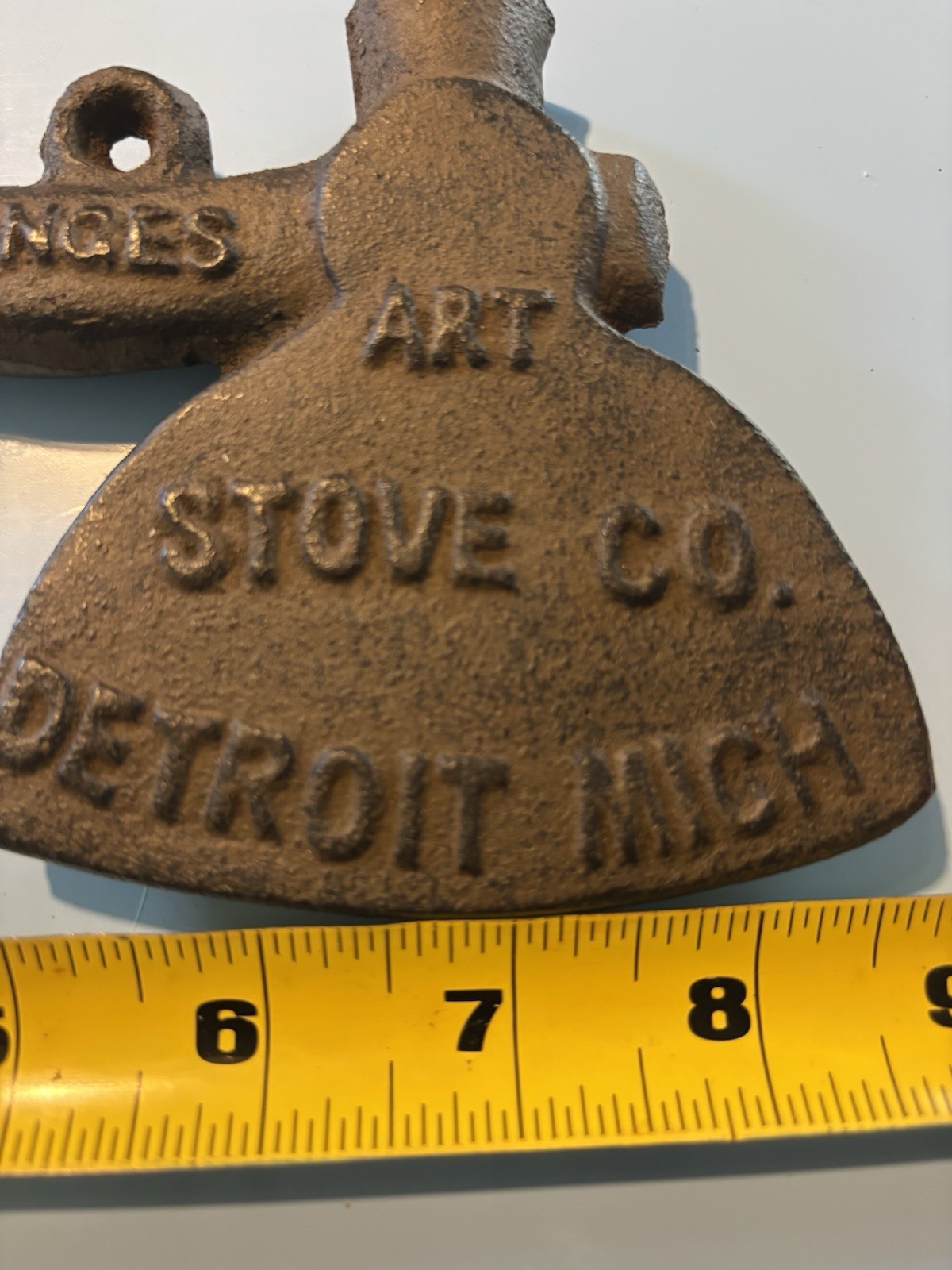 Old 1901 Carrie Nation hatchet/Stove Tool/Cast Iron Ad Prohibition Message