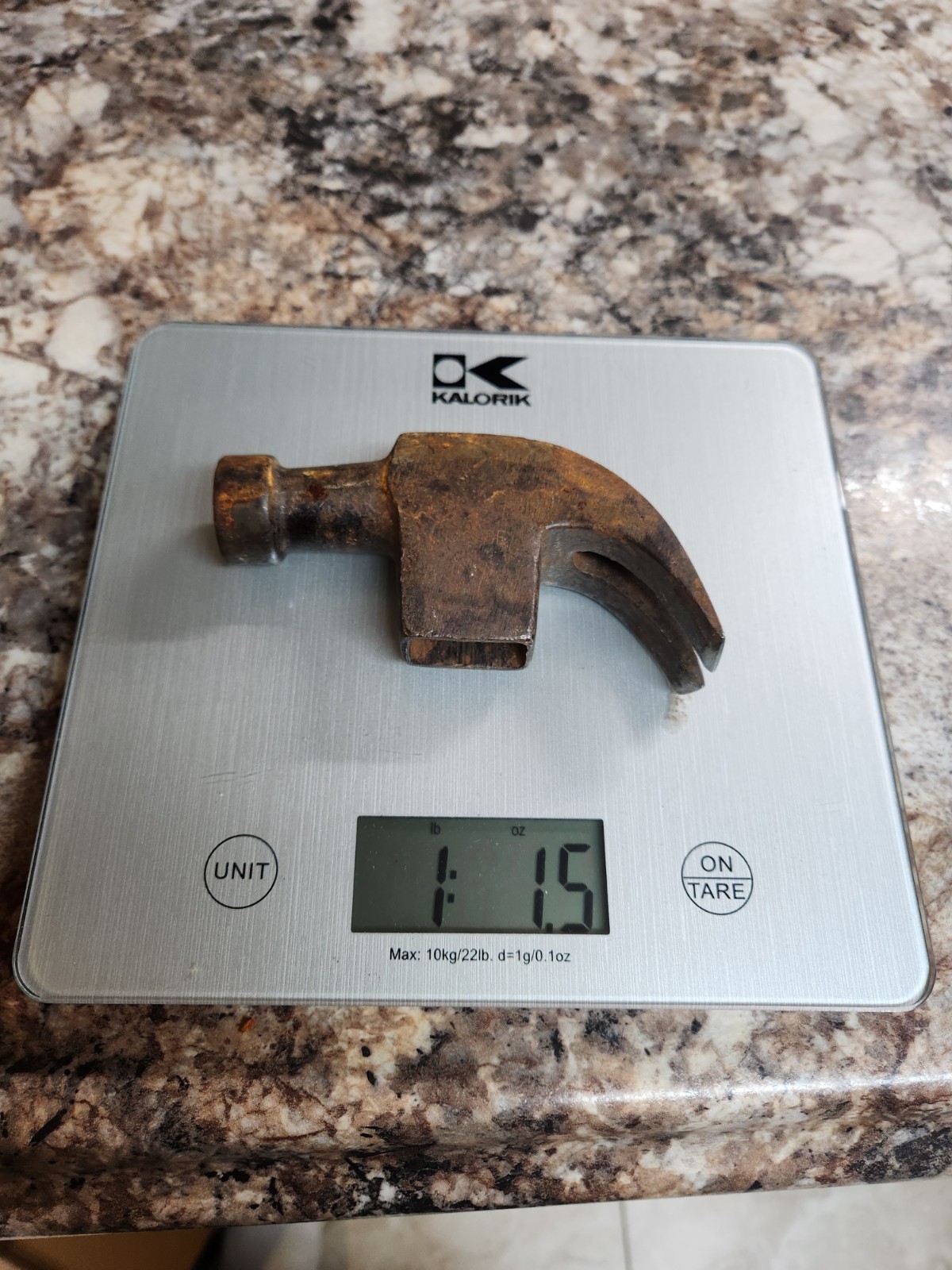 Vtg Hand Made Drop Forged 17.5 Oz Claw Hammer Head ( DYNAMIC STYLE ? )