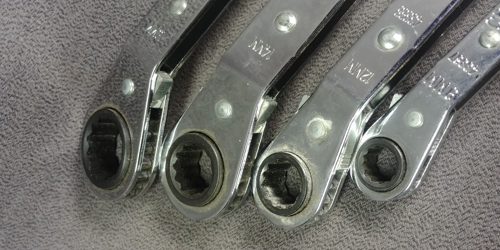 4 Craftsman Double End Ratcheting Offset Box Wrench Set 43666 43367 43368 43369
