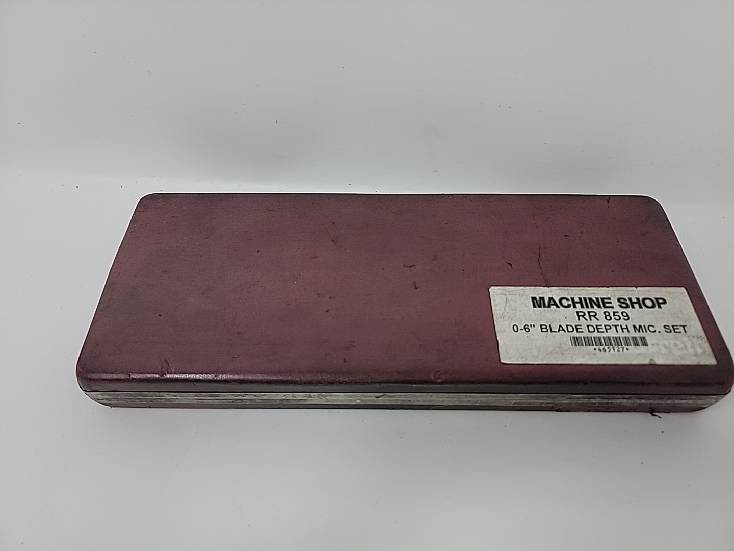 Vintage used Starrett No. 449 Depth Micrometer Set in Case 0-6″ Blade Depth