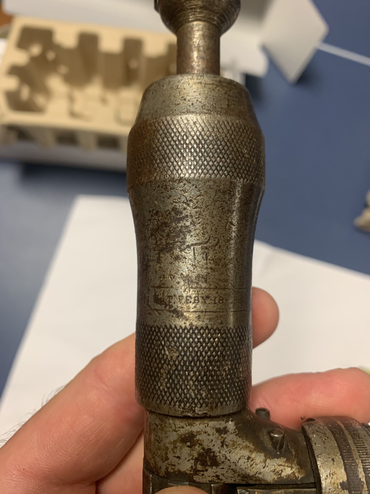 Vintage Miller Falls Hand Drill No. 323 with Jacobs Drill Co. Chuck No. 2a