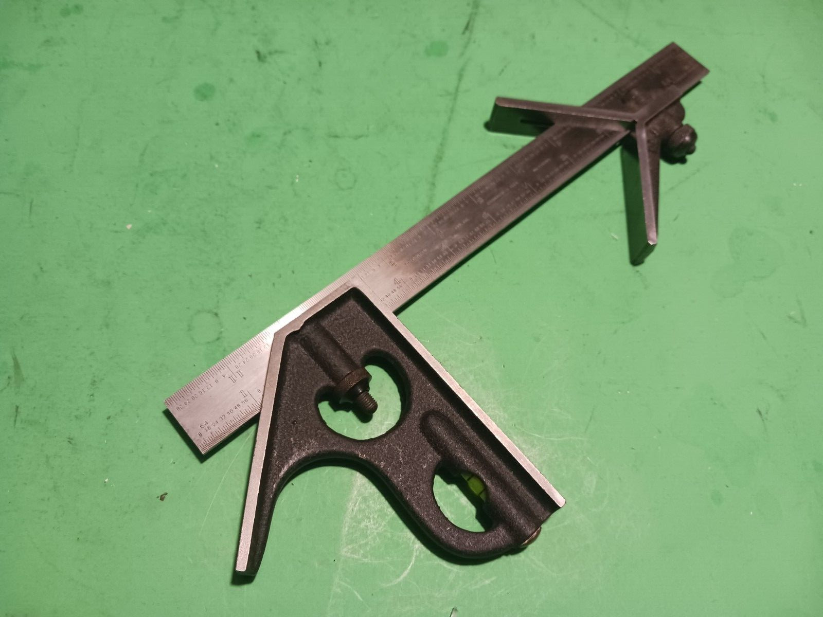 Vintage Central Tools Combination Square 3pcs Head, center Head & 12” rule
