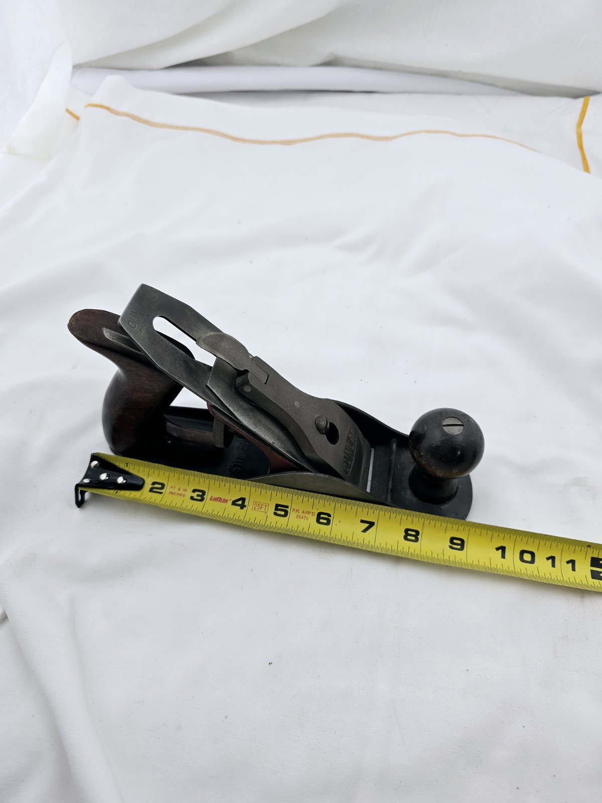Dunlap Vintage Smooth Bottom Wood Plane 9″ inch Made in USA
