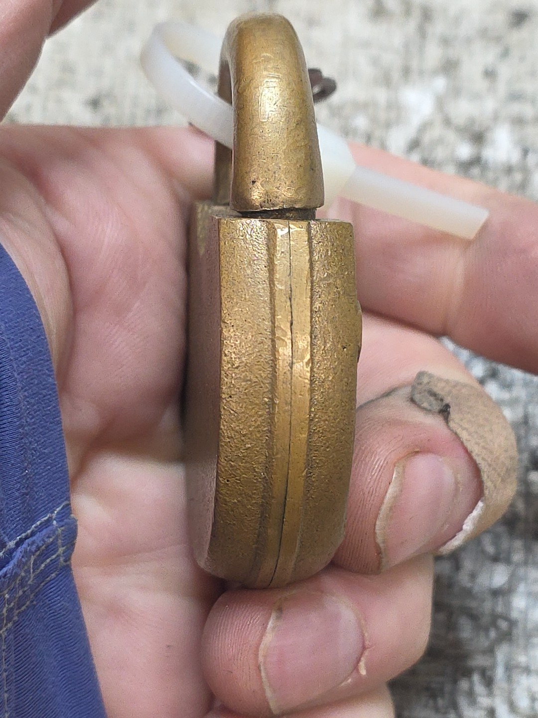 Wilson Bohannan 523 Antique Vintage Lock Padlock Brooklyn NY 2 FLAT WORKING KEYS