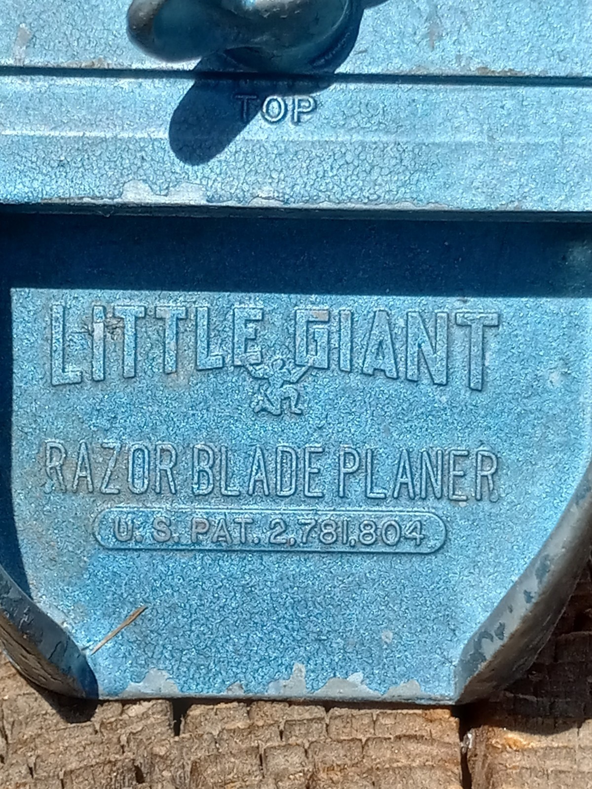 Vintage Little Giant Razor Blade Plane Metal Hand Woodworking Tool