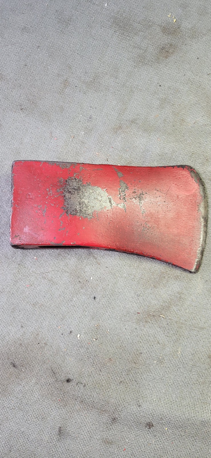 Vintage Marion? Tools Axe Head Single Bit Felling Axe P Stamp Original Red Paint