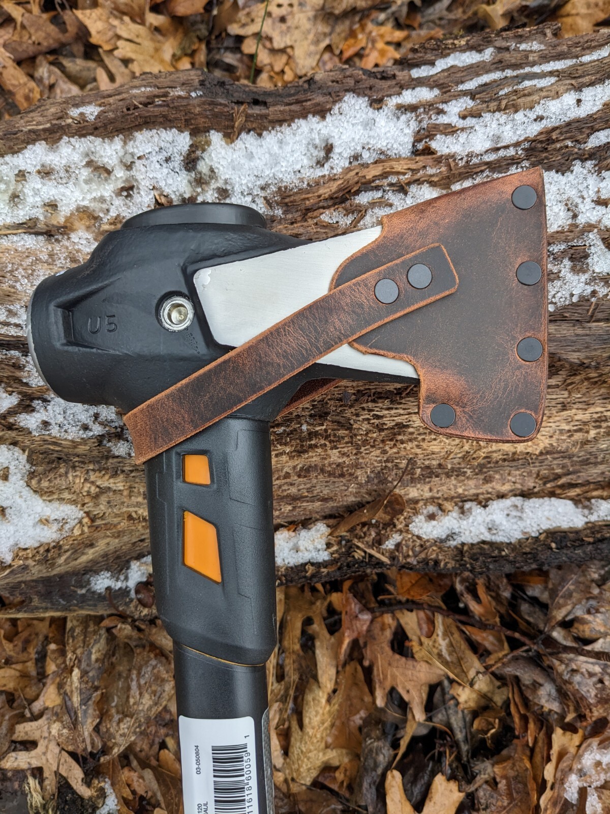 Fiskars Pro IsoCore 6lb Maul Buffalo Leather Sheath Mask (Maul NOT Included)