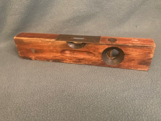 Vintage Stanley S.W. Heart Logo Made in USA No. 104 Wood Brass Carpentry Level