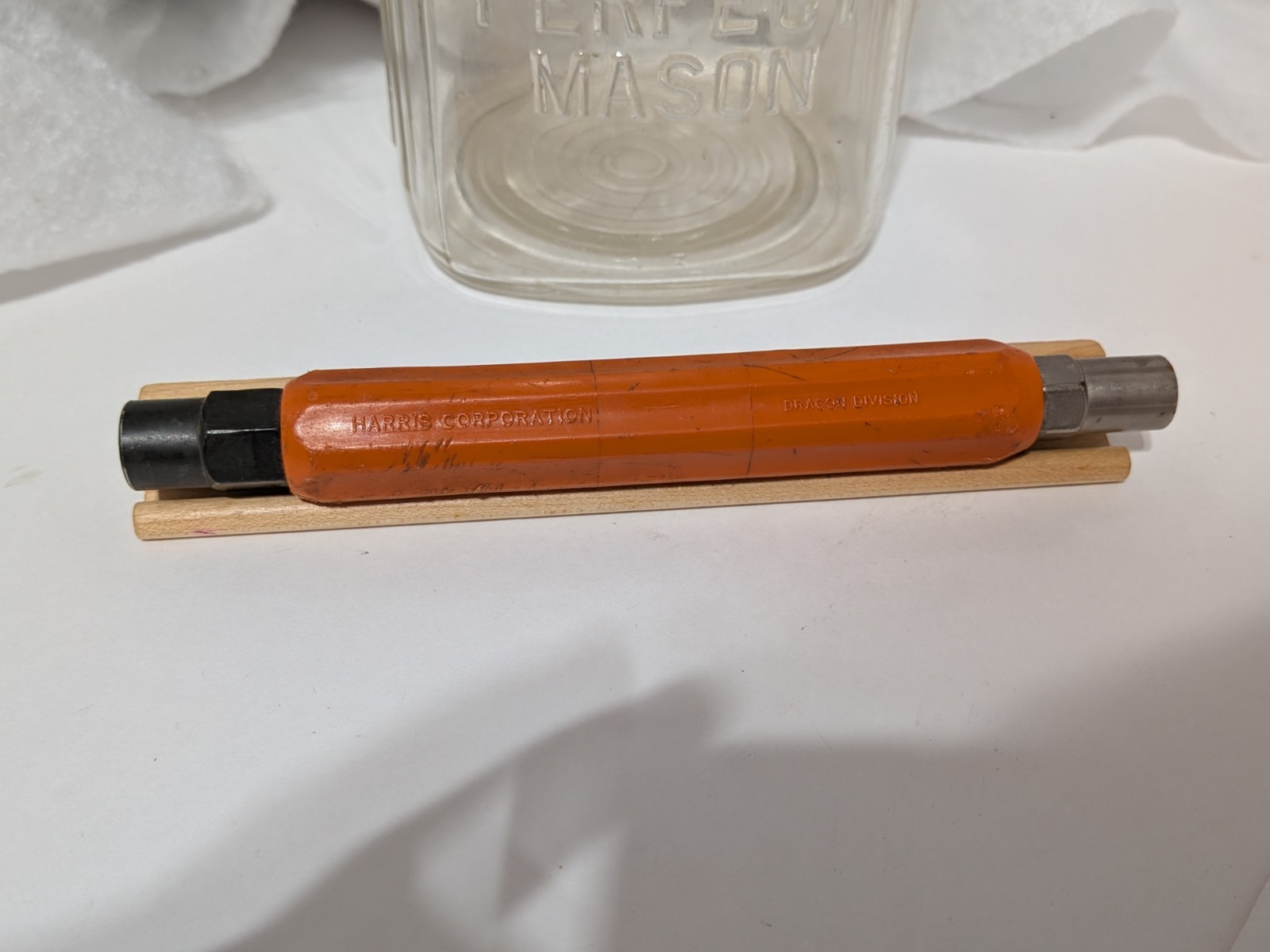 Harris Corporation Dracon Division Red Lineman Hand Tool Vintage
