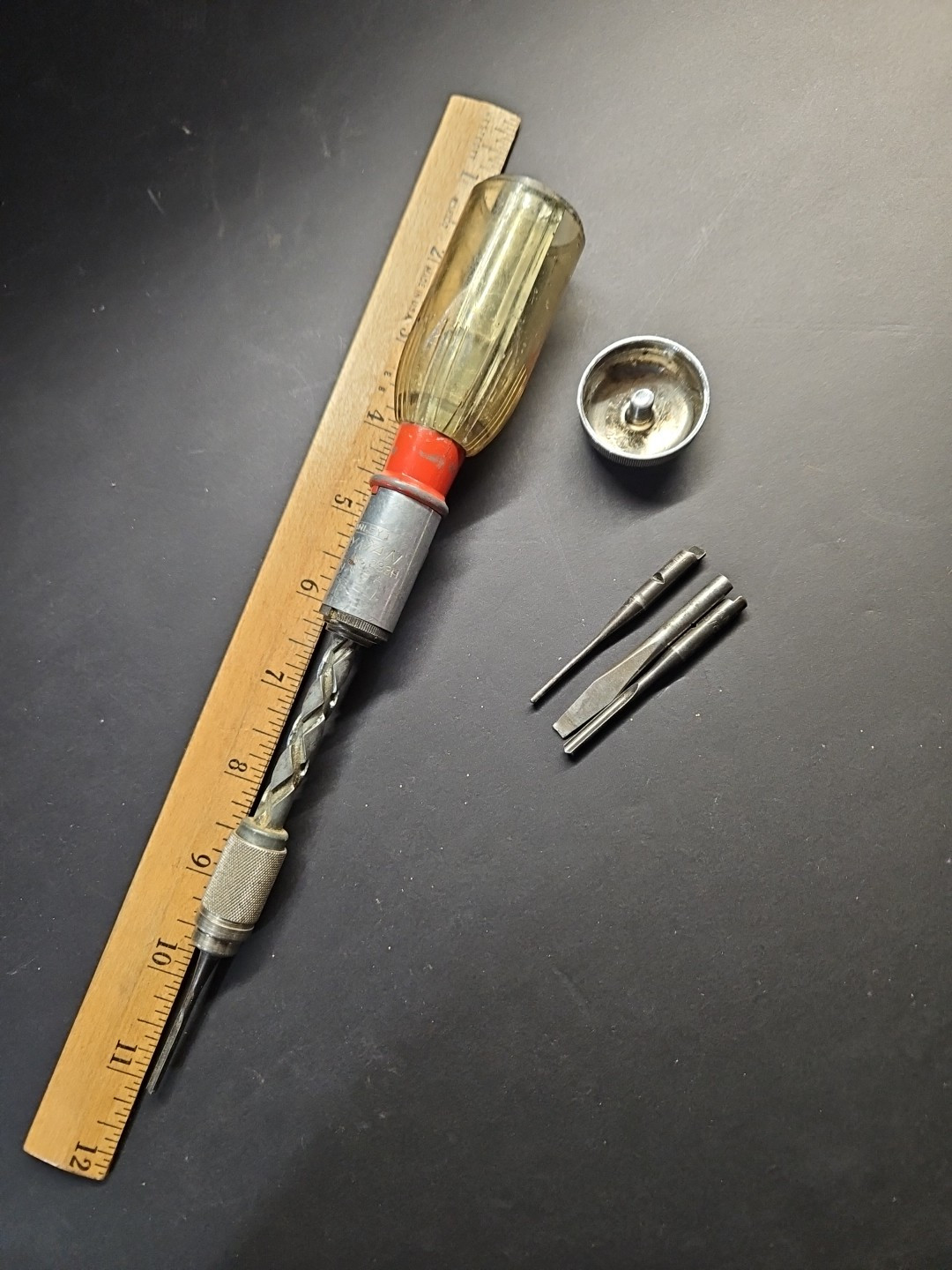 Stanley Handyman Yankee No. 233H Screwdriver With Bits Carpentry Hand Tool