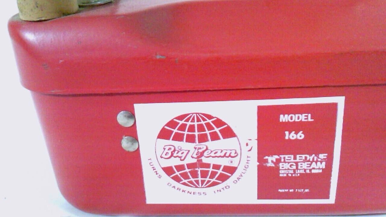TELEDYNE~BIG BEAM~MODEL 166~FLASHLIGHT~CLEAN~VINTAGE (1950s)~NO RUST