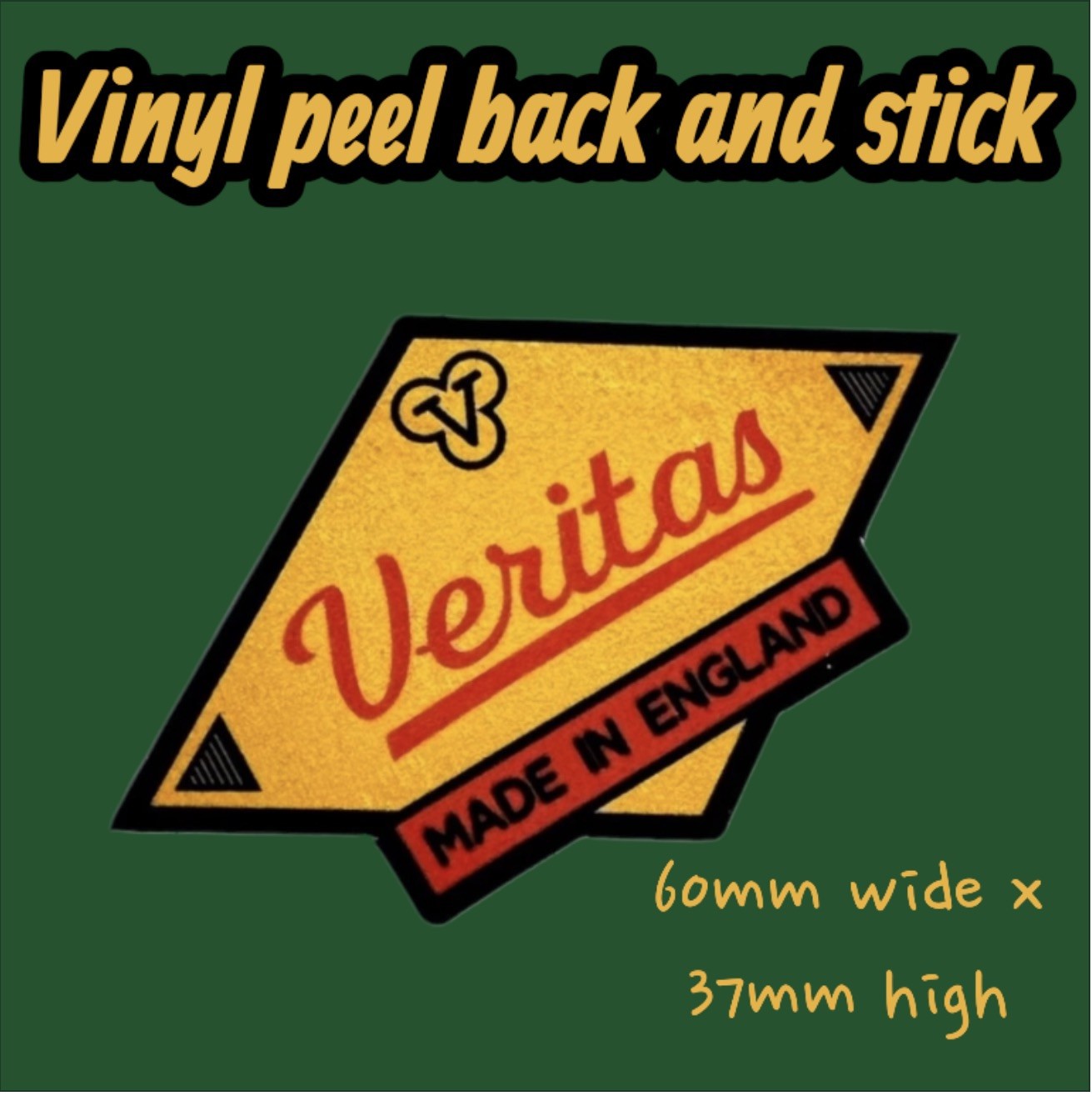 Veritas Vintage Vinyl Sticker Brass Paraffin Blow Lamp Torch Tool Decal Paraffin
