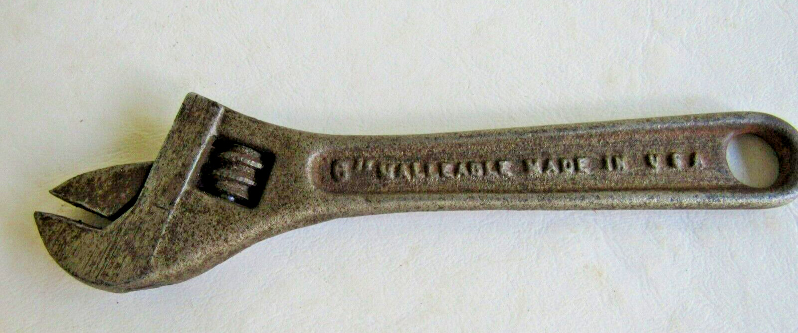 Vtg 8″ MALLEABLE Adjustable Wrench, Mfd by the Canton Malleable Iron Co., U.S.A.