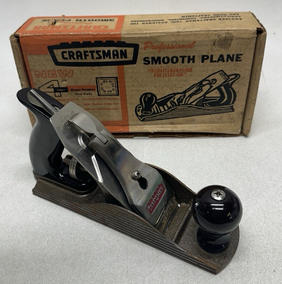 Craftsman 619-37421 Smooth Bottom Hand Plane Box and Manual Sargent Made USA