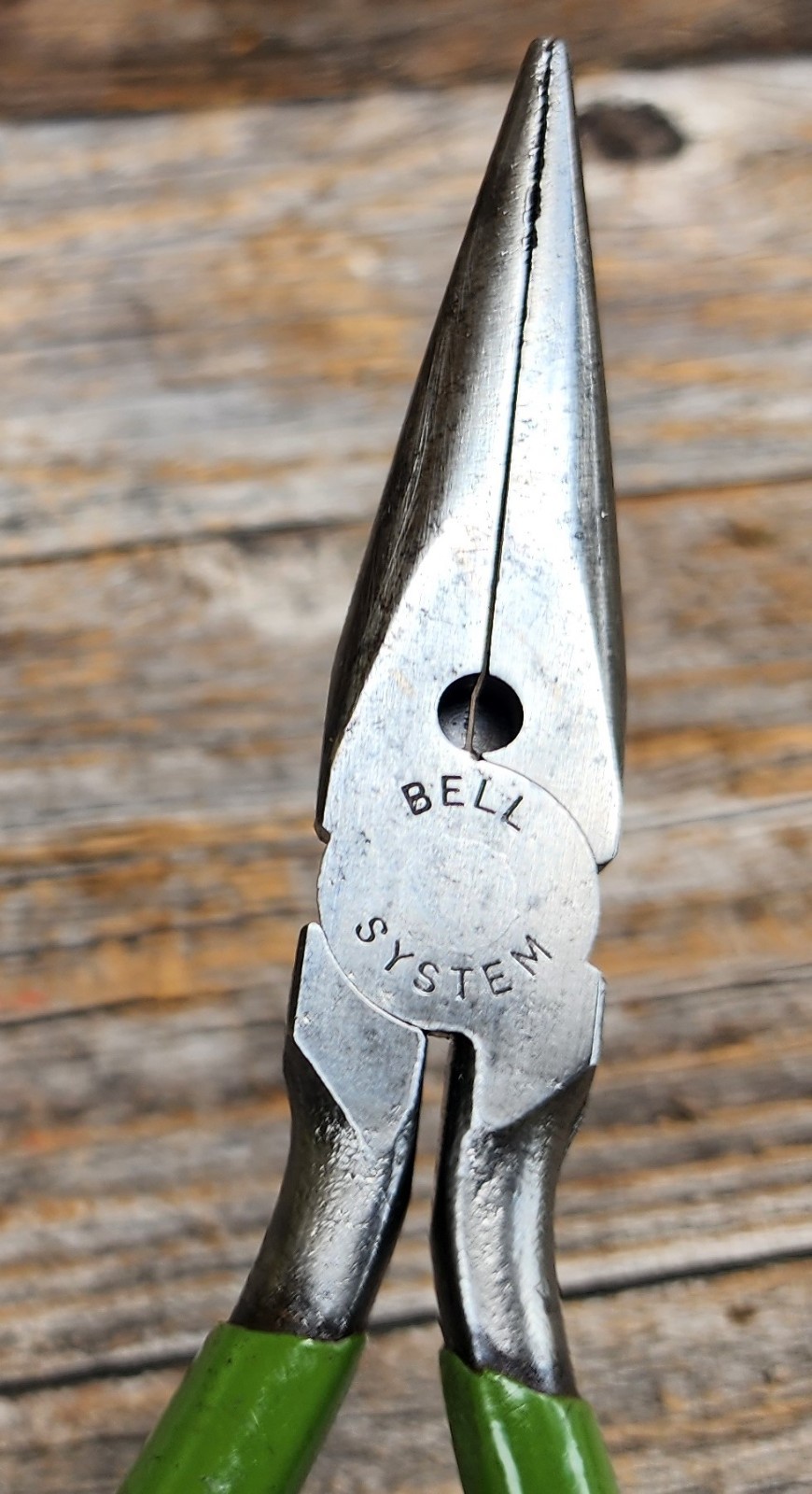 Vintage Crescent 1032 Needle Nose Pliers – Bell System w/ Green Grips USA