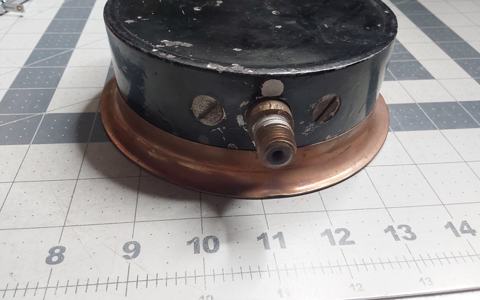 Brass American Steam Gauge & Valve Mfg Co 5 Altitude Pat 3-24-1902 Boston Punk
