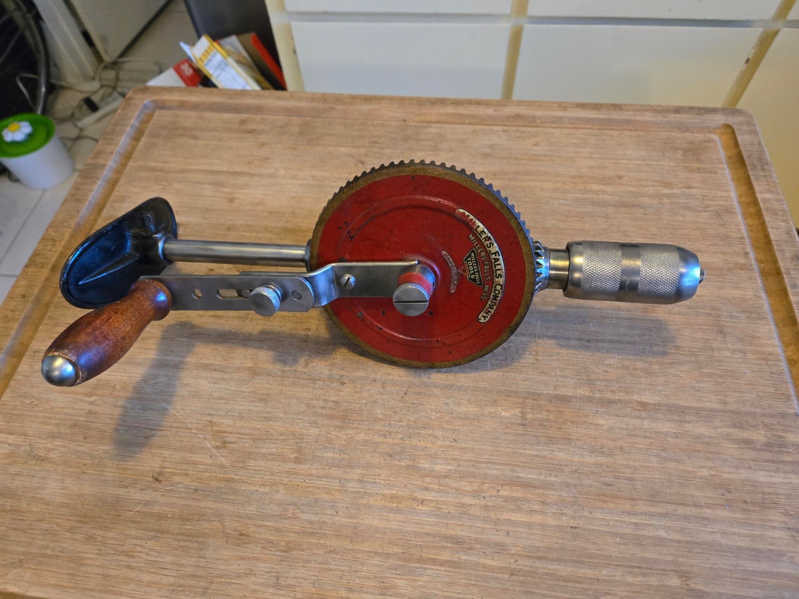 ANTIQUE MILLERS FALLS Breast Drill * Clean * 15 inch