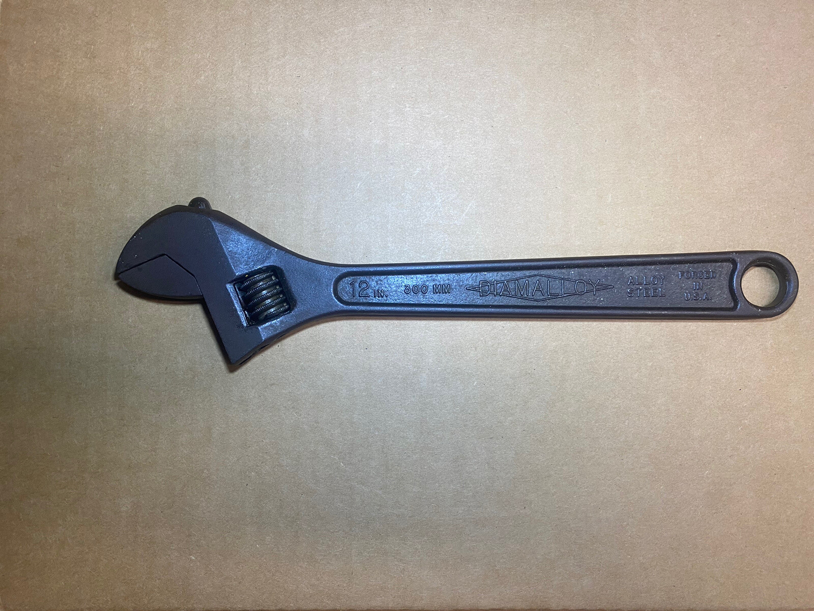 Vintage Diamond Tool and Horseshoe Co. 12″ Adj. Wrench Diamalloy 300-MM