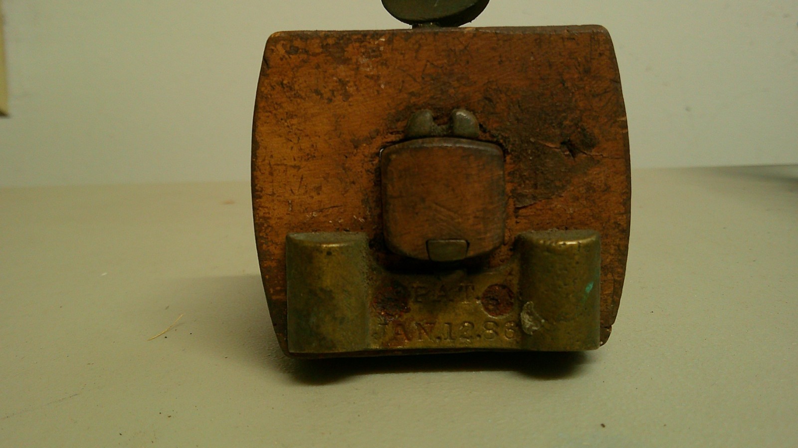 Antique Stanley Boxwood & Brass Carpenter’s Marking Gauge Pat. Jan. 12, 1886